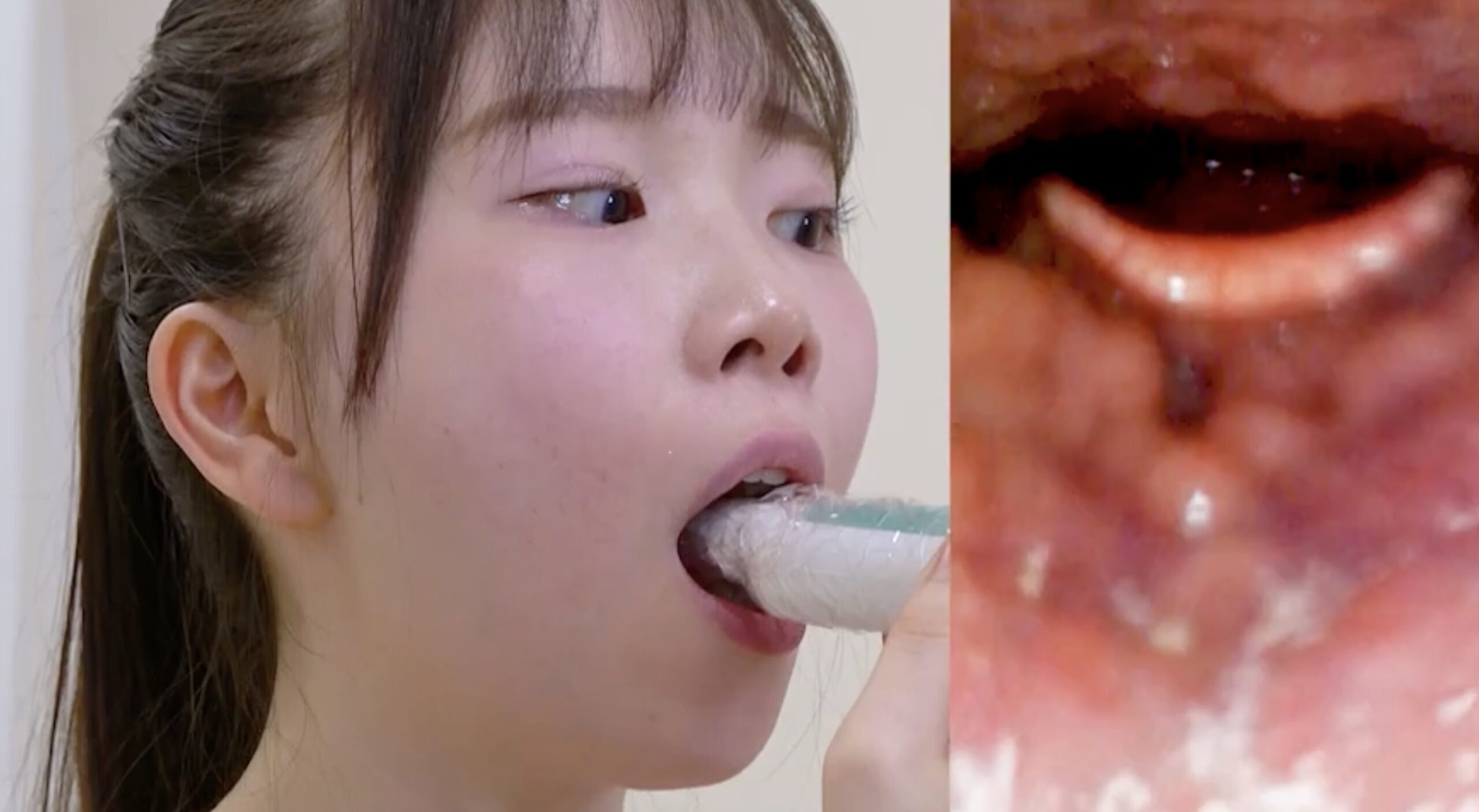 舌アップと口内見せが刺さる序盤の見どころ