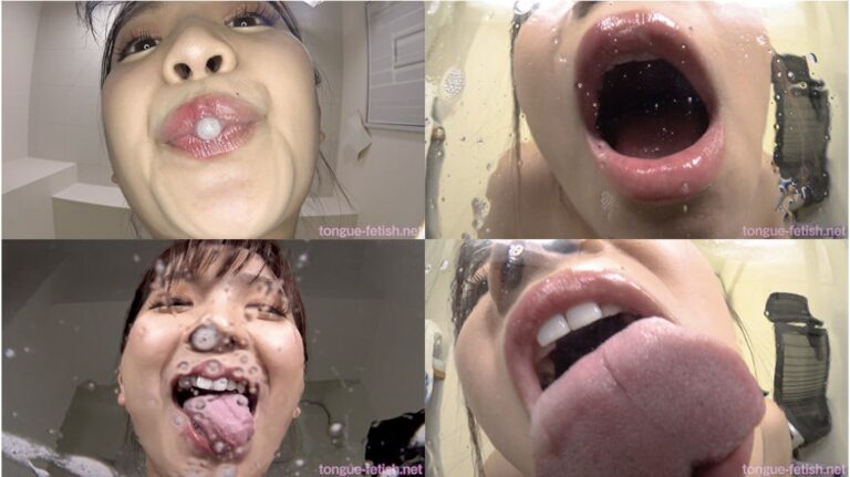 【舌フェチ唾フェチ】鈴木真夕のエロい舌・唾・口の臭い堪能コース1